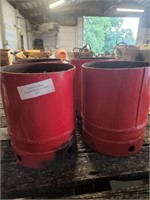 4 Fire extinguisher flower pots