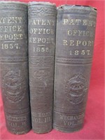 3 1800s Patent Office Report Books