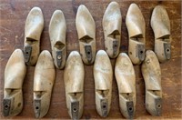Grouping of Many Antique Wooden Shoe Forms