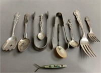 Grouping of Victorian SP Flatware and Collectables
