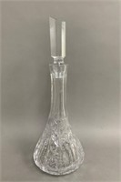 Fine Tall Crystal Decanter
