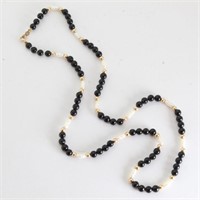 Freshwater Pearl & 14k & Glass Bead Necklace