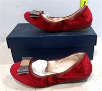 New Cole Haan Women's Size 6b Tali Bow Red Velvet