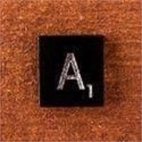 Bag of Black Scrabble Tiles - Letter A Approx 100
