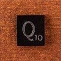 Black Scrabble Tiles Letter Q  Approx 100
