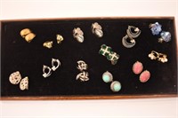12 PAIRS OF CLIP ON EARRINGS - GOOD QUALITY