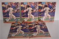 5 UNOPENED PACKS OF GEORGE BELL BLUE JAY POSTERS