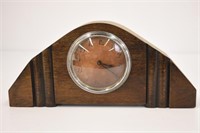 MANTLE CLOCK MADE IN ENGLAND -12" LONG X 5.5" TALL