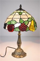 TIFFANY STYLE LAMP - 18.5" TALL