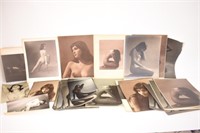 LOT OF 25  NUDE PHOTOGRAPHS - 20 X 16"