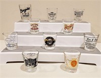 10 Advertising Shot Glasses - Saloon, Bars +