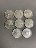 Lot 1967 RCM Silver Quarters