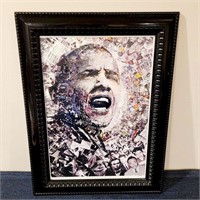 Barack Obama Civil Rights Framed Print - Jiangling
