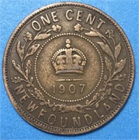 1907 Large Cent Newfoundland