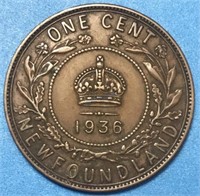 1936 NFLD Large Cent