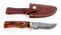 Knife Custom Handmade Damascus Hunter