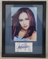Jennifer Lopez Picture and 3x5 Autograph