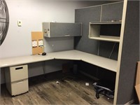 1LOT, (2) SECTIONS "L" SHAPED OFFICE CUBICLES ,