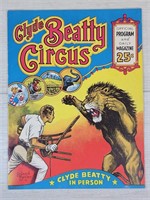 Vintage Clyde Beatty Circus Program 1950's