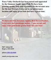 $50 Gift Certificate to Peace Valley Orchards