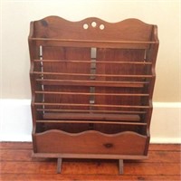 Double-Tiered Magazine Rack