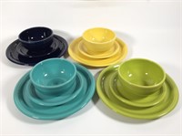 (12) Pc Bistro Mixed Cool Color, Service for 4