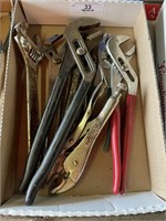 PLIERS, VICE GRIPS, ADJUSTABLE WRENCHS
