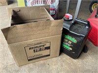 11 QUARTS AND 2 GALLON JUG OF 5W-30 SYNTHETIC OIL