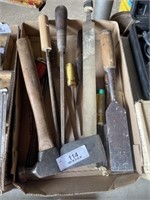 FILES, CHISELS AND HATCHET