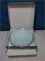 Two boxes of 7-in salad plates clear total 8