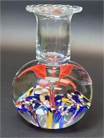 Murano Like Art Glass Candleholder Paperweight