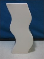 Modern White ceramic vase 9 in tall