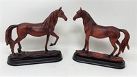 Cast Resin Horse Figurines Marked PW76004