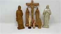 Plastic European Religious Figurines Jesus