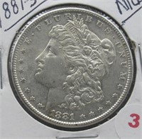 1881-S Morgan Silver Dollar. Nice.