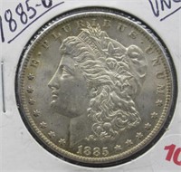 1885-O Morgan Silver Dollar. UNC.