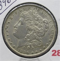 1896 Morgan Silver Dollar.