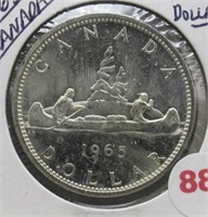 1965 Canadian Silver Dollar.