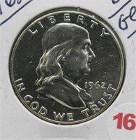 1962 Franklin Half Dollar. BU/GEM.
