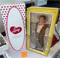 VINTAGE I LOVE LUCY DOLL + JOHN WAYNE DOLL