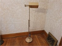Mid-century brass plated floor lamp. 48ins.