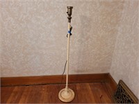 Antique floor lamp. No shade. 50ins. Works.