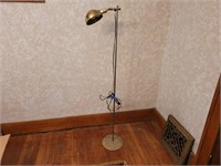 Mid-century brass plated floor lamp. 56ins.