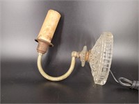 Glass wall sconce lamp 7x6½. Does not turn on.