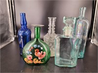 Decorative bottles and decanters.