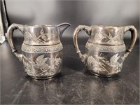 Bardour Bros. Quadruple plated silver creamer and