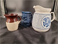Ceramic and clay pitchers made in Japan, England