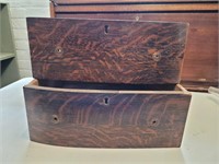 Dovetail drawers with rounded fronts. 5½x15x16.