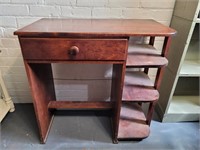 Small desk with shelves and drawer. 30x30½x16.