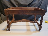 Wooden stool frame. 15x23x14.